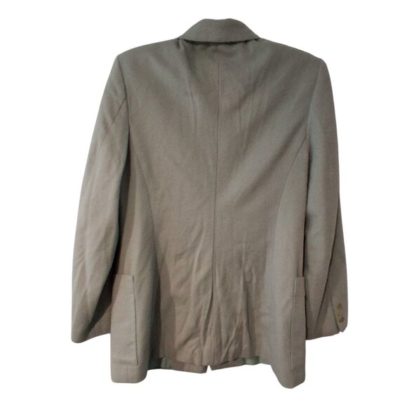 Georges Marciano Blazer womens 12 vintage wool cashmere angora blend aqua - Picture 6 of 6